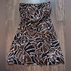Cache Stretch Strapless Self Belt Dress Top New Size small